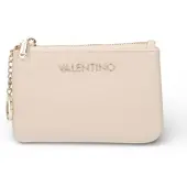 Valentino for woman. VPS9WG101 Beige Logo Wallet (OSFA), Casual, Polyurethane