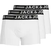 Jack & jones Bokserishortsit 'Sense' musta / valkoinen