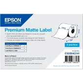 Epson Premium Matte Label - Continuous Roll: 102mm x 60m, Itse kiinnittyvä tulostintarra, Merkintänauha, Mustesuihku, Akryyli, Kiinteä, Matta
