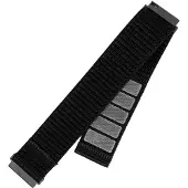FIXED Nylon Sporty Strap älykellon ranneke, 20 mm, musta