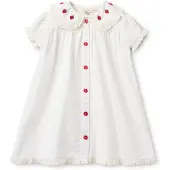 Flöss Aja Mekko White White 116 cm Valkoinen 116 cm Tytöt