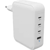 Targus HyperJuice 145W GaN Travel Charger - Virtalähde, valkoinen