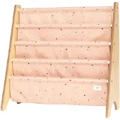 3 Sprouts Book Rack, Terrazzo/Clay - Pink - 61CM X 62CM X 25CM