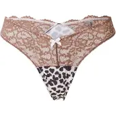 WILD LOVERS Stringit 'ANOUK' kerma / mokka / tummanruskea
