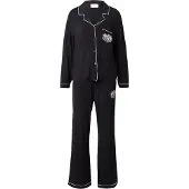 Juicy Couture Juicy Dog Crest Jersey Shirt And Pyjama Pant Set - Black - XS