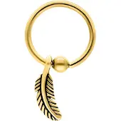 Wildcat Feather Clip in Ring