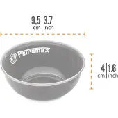Petromax Enamel Bowls, kulho, musta