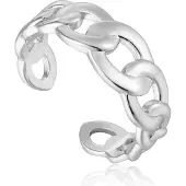 Ania Haie Sormus - - AH-R021-01H - Hopea - Tyylikäs ja moderni muotoilu - 925 Sterling