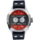 666 Barcelona Kello - - 252 - Punainen nahka - 47 mm - Vesitiiviys 3 ATM