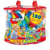MOLTO Rakennuspeli Laukkuineen 150 Kappaletta