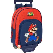 Super Mario Small Trolley Matkalaukku 10L Trick, Dark blue/red