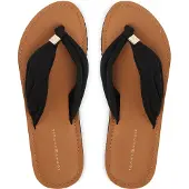Tommy Hilfiger Th Ltr Footbed Summer Sandal - Black - 36