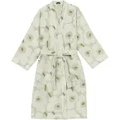 Marimekko Pieni Unikko kylpytakki XL Green umbra-kerma