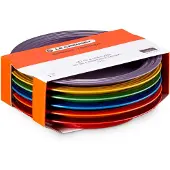 Le Creuset Signature kivikeramiikka aamiaislautanen 6-osaa Sateenkaari