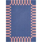 Layered Teklan frame villamatto Cobalt salmon, 250x350 cm