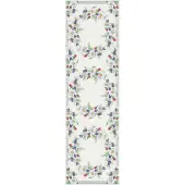 Ekelund Linneväveri Blomkrans kaitaliina 35x120 cm Multi