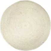 Classic collection Merino villamatto pyöreä Ø 160 cm Valkoinen