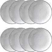 Broste Copenhagen Nordic Sand lautanen Ø20 cm 8-pakkaus