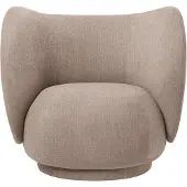 Ferm Living Rico Lounge nojatuoli Boucle - Sand