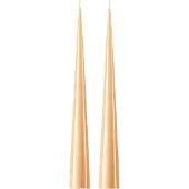 Ester & Erik -kartiokynttilä 37 cm, 2-pakkaus lakattu Melon sorbet 19-0