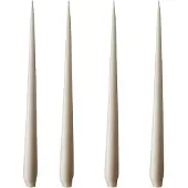 Fyrklövern -kynttilä, 4-pakkaus matta linen grey, 32 cm
