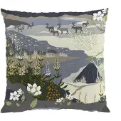 Arvidssons textil Fjällvandring tyynynpäällinen 47x47 cm Sininen