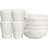 Scandi Living Dots aamiaiskulho 60 cl 4-pakkaus Kermanvalkoinen