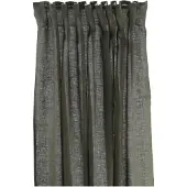 Scandi Living Serenity verho kanssa nauhalla 129x250 cm Forest green