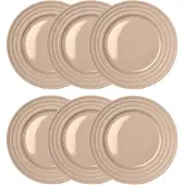 NJRD Lines-lautanen pieni Ø 21 cm, 6 kpl beige