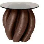 Ekbacken Studios Water lily sivupöytä Ø50 cm Chocolate