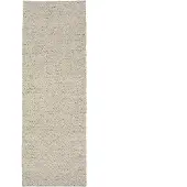 Scandi Living Furrow villamatto luonnonvalkoinen/harmaa 80x240 cm