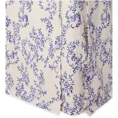 Garbo&Friends Muslin Bed Skirt Single, 90X200X53 Cm, Plum - Cream - 90X200CM