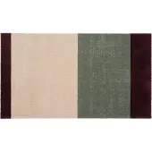 Tica Copenhagen Stripes ovimatto vaakasuuntainen Green-ivory-bordeaux, 60x90 cm