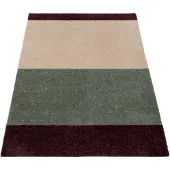 Tica Copenhagen Stripes käytävämatto vaakasuuntainen Green-ivory-bordeaux, 67x120 cm
