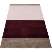 Tica Copenhagen Stripes käytävämatto vaakasuuntainen Bordeaux-rose-sand, 67x120 cm