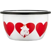 Muurla Moomin emalikulho 60 cl Sydän