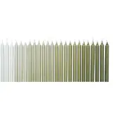Ferm Living Ombre antiikkikynttilä 24 kpl Khaki