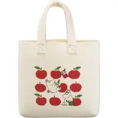 Muurla Mumin Tote Bag laukku 25x25 cm Iloiset omenat