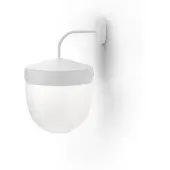 Noon Pan seinävalaisin huurteinen 30 cm Valkoinen