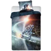 Faro Avaruus Astronautti vuodevaatteet 140x200 cm - 100 prosenttia puuvillaa