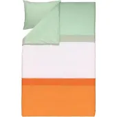 Marimekko Hennika vuodevaatesetti 150x210 cm+50x60 cm Orange-light pink-sage