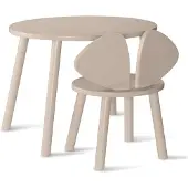 Nofred Mouse set lastentuoli + pöytä Beige