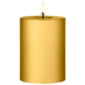 Ester & Erik LED-pöytäkynttilä 90 Gold Metallic, 10 cm
