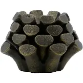 House Doctor Pine Cone kynttilänjalka Ø9 cm Antiikkimessinki