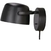 Scandi Living Halo seinävalaisin Ø16 cm Black