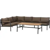 Brafab Cap kulmasohva Suuri Anthracite / Brown