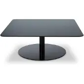 Tom Dixon Flash-sohvapöytä 80x80 cm Musta peililasi-musta jalusta