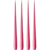 Ester & Erik -kynttilä, 4-pakkaus lakattu Clear pink 41, 32 cm