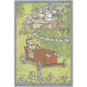 Ekelund Linneväveri Viiru & Pesonen lasten huopa Puuauto