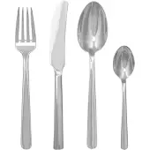 Kay bojesen Grand Prix -aterinsetti 4 osaa Polished steel